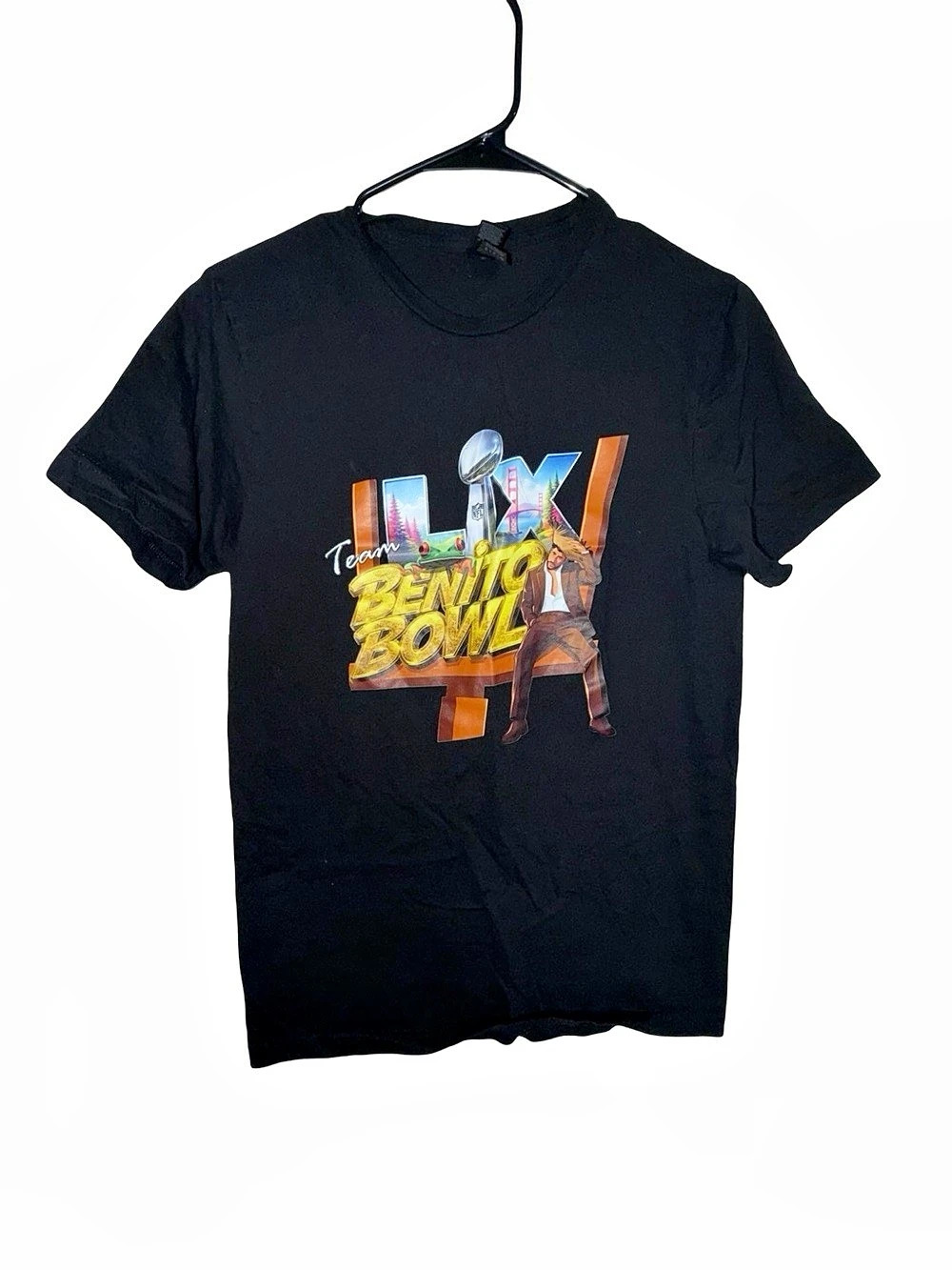 Gildan Team Benito Bowl Graphic T-Shirt Black Small